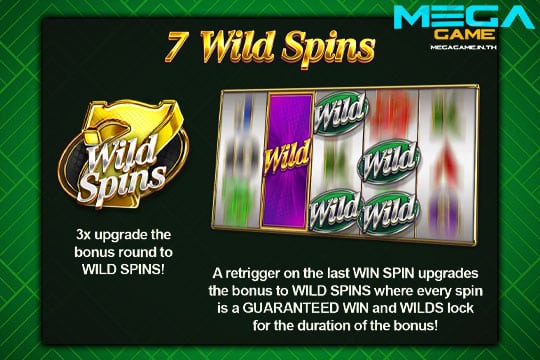 ฟีเจอร์ 7 Wild Spins