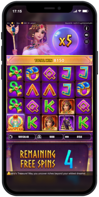 เว็บรวมเกมสล็อตที่ดีที่สุด เป็นยังไง ? 3 cleopatras treasure maingame 02 en e1728281407416