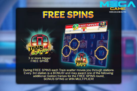 ฟีเจอร์ Free Spins London Tube