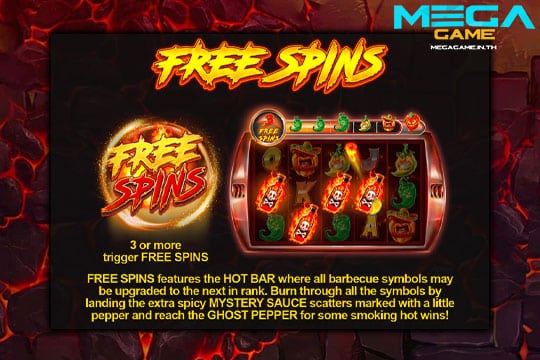 ฟีเจอร์ Free Spins Red Hot BBQ