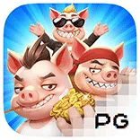 Three Crazy Piggies logo