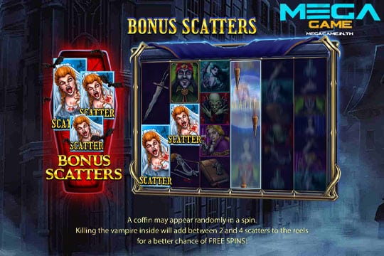 ฟีเจอร์ Bonus Scatters Blood Suckers