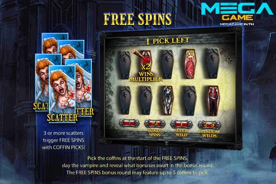 ฟีเจอร์ Free Spins Blood Suckers