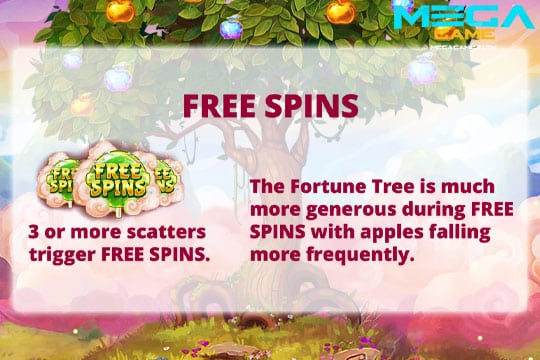 ฟีเจอร์ Free Spins Happy Apples