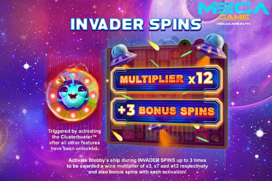 ฟีเจอร์ Invader Spins