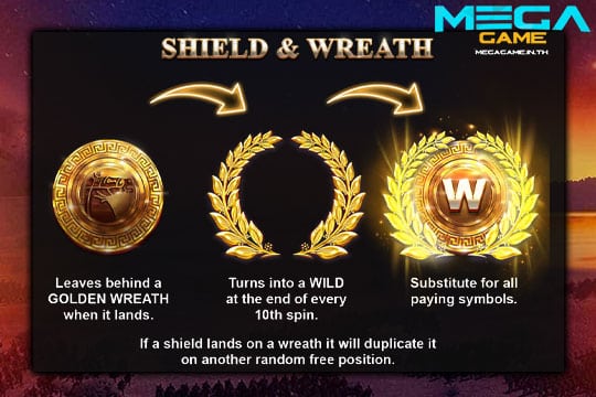 ฟีเจอร์ Shield & Wreath