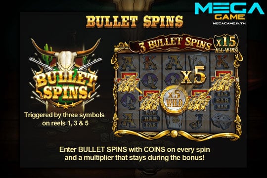 ฟีเจอร์ Bullet Spins
