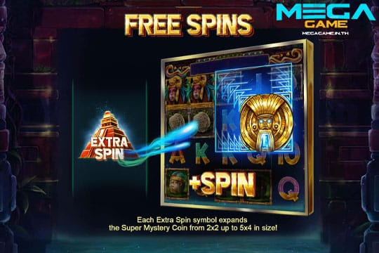 ฟีเจอร์ Free Spins Yucatans Mystery 2